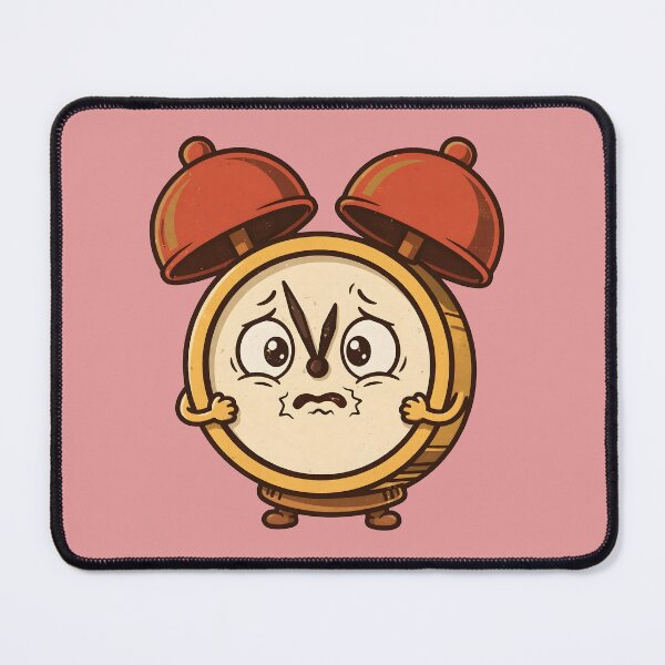 Item preview, Anxious Vintage Alarm Clock Cartoon Sticker designed and sold by PreeCha Art & Co..