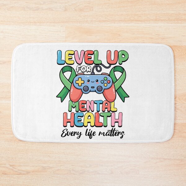 Item preview, Level Up For Mental Health World Mental Health Day designed and sold by ShirTomDesigns.