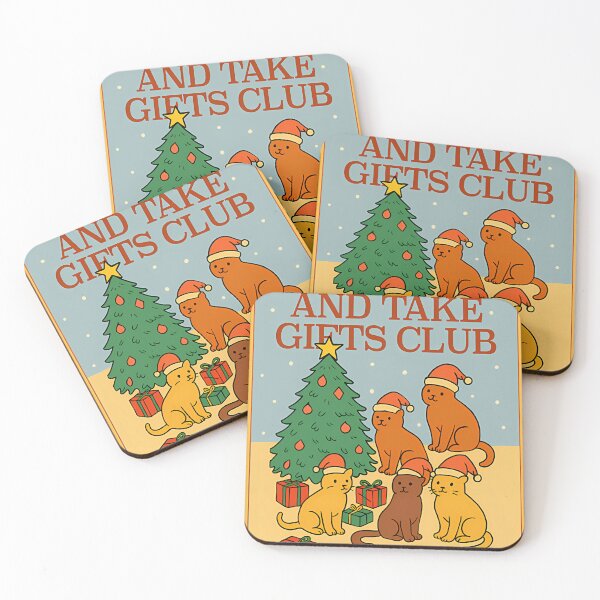 Item preview, Do Nothing And Take Gifts Club Cat Christmas Edition designed and sold by wildliferealism.