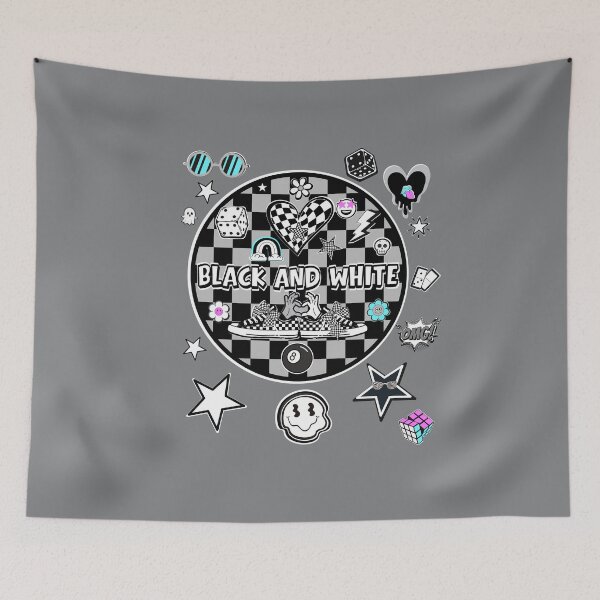 Item preview, Black & White Chaos – Checkered Retro Vibes designed and sold by Aimetoi.