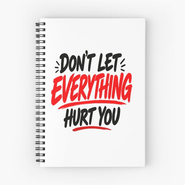 Item preview, Don’t Let Everything Hurt You | Emotional Strength Motivational Quote designed and sold by Lovestickerco.