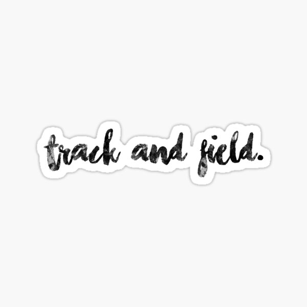 track and field. Sticker