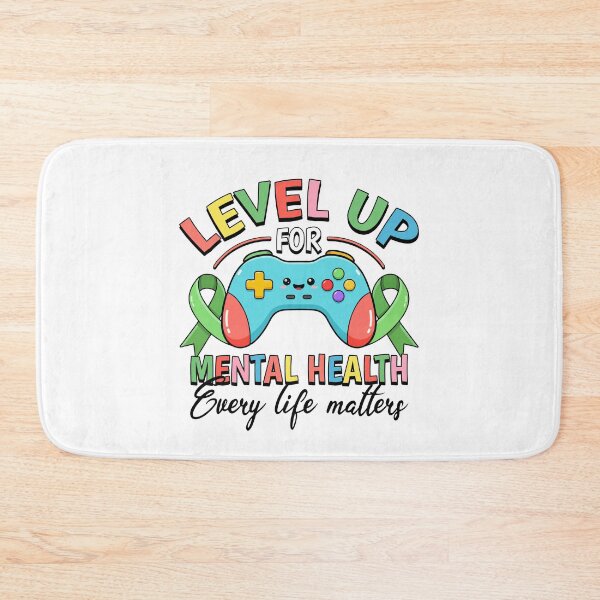 Item preview, World Mental Health Level Up For Mental Health Day designed and sold by ShirTomDesigns.