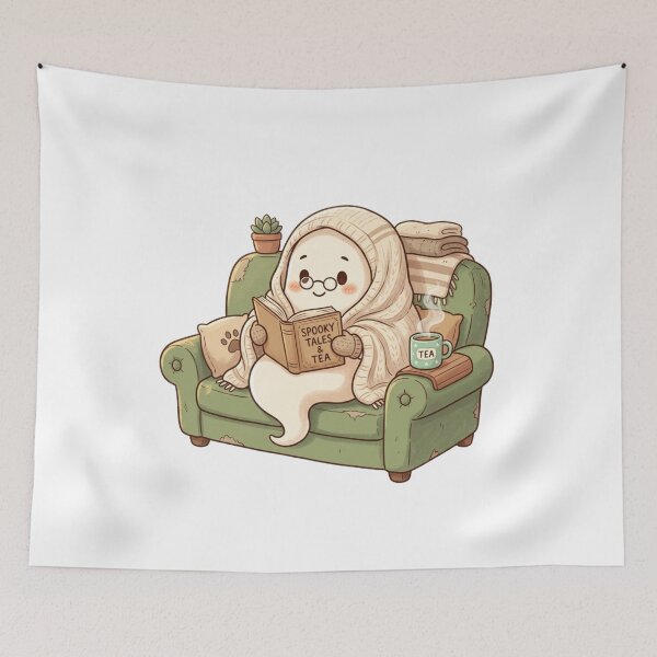 Item preview, Staying Inside to Avoid People and Ghosts Funny Spooky Introvert designed and sold by KreatoLab.