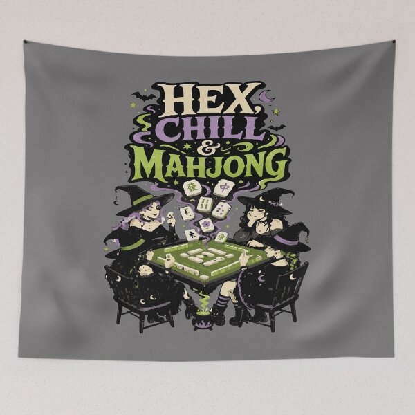 Item preview, Spooky Halloween Mahjong Club – Mahjong Lover Design designed and sold by JansenGS.