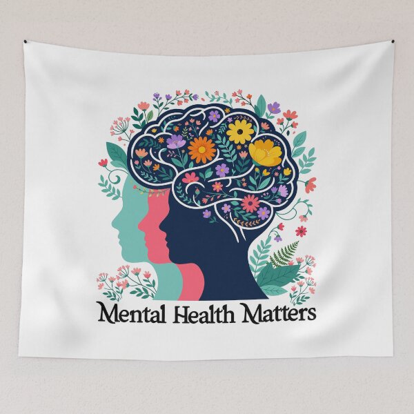 Item preview, Mental Health Matters World Mental Health Day designed and sold by ShirTomDesigns.