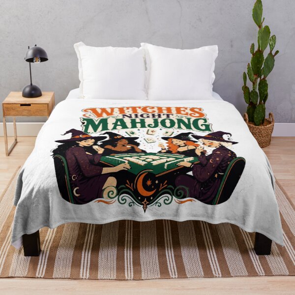 Item preview, Spooky Halloween Mahjong Club – Mahjong Lover Design designed and sold by JansenGS.