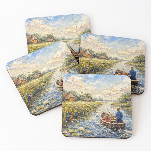 Item preview, National park Weerribben-Wieden painting, the Netherlands – A Beautiful place in Europe. designed and sold by GalleryKauffeld.