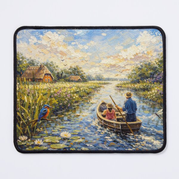 Item preview, National park Weerribben-Wieden painting, the Netherlands – A Beautiful place in Europe. designed and sold by GalleryKauffeld.
