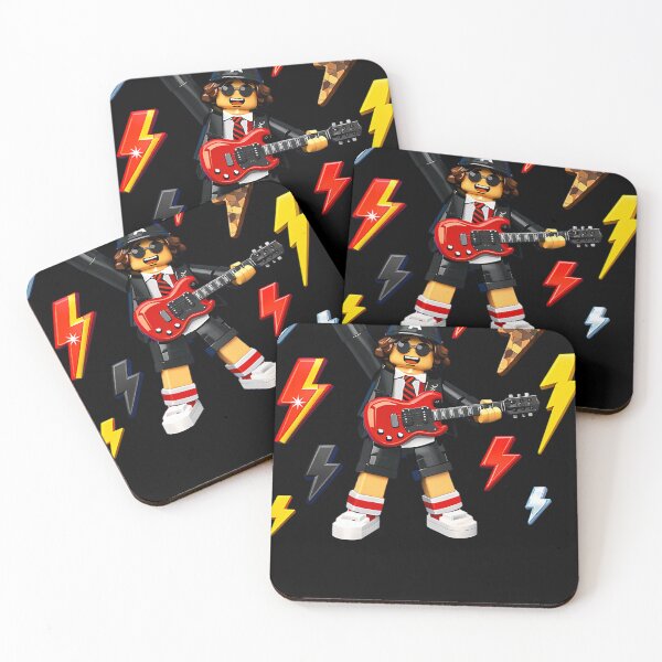 Item preview, AC/DC Angus Young Lightning Lego Style Guitar designed and sold by cosmicCryptidCo.