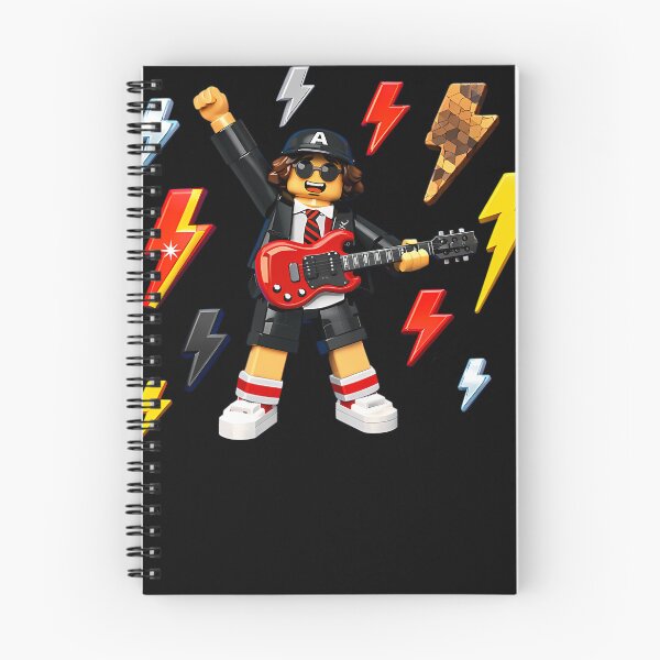 Item preview, AC/DC Angus Young Lightning Lego Style Guitar designed and sold by cosmicCryptidCo.