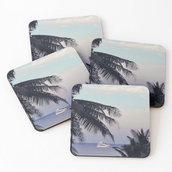 Item preview, Luxury Yachts at Natai Beach, Beautiful Tropical Ocean Photography designed and sold by BlossoraStudio.