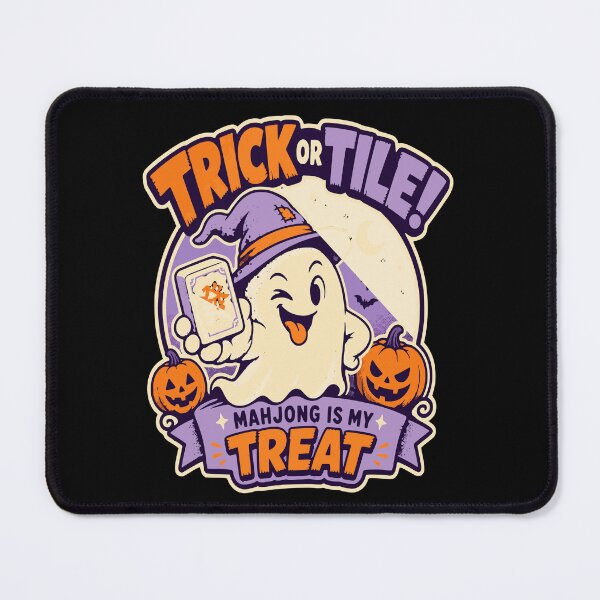 Item preview, Spooky Halloween Mahjong Club – Mahjong Lover Design designed and sold by JansenGS.