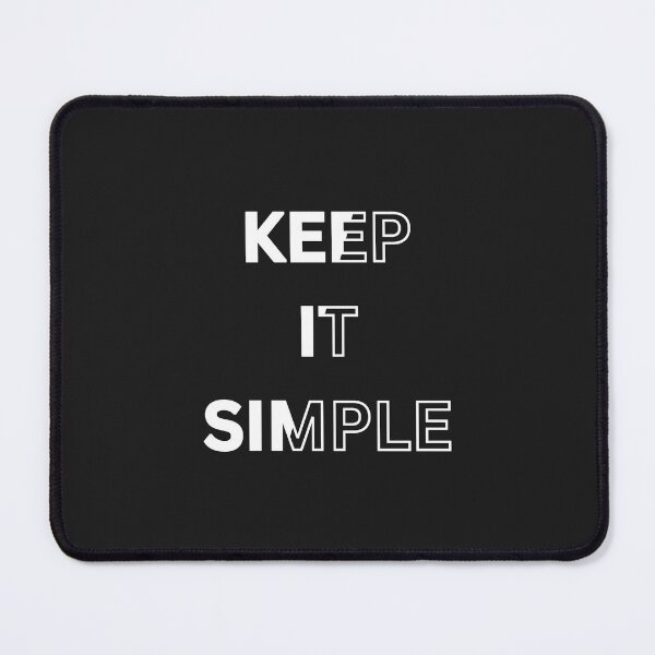 Item preview, keep it simple,| minimalist motivational typography T-SHIRT,simple design, less cringe,clean designed and sold by Bekado.
