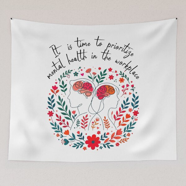 Item preview, Prioritize Mental Health World Mental Health Day designed and sold by ShirTomDesigns.
