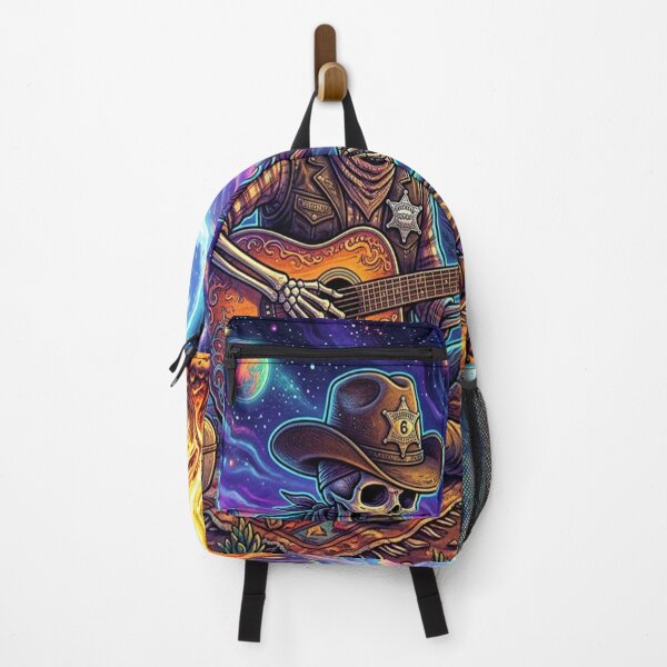 Item preview, Psychedelic Cowboy Skeleton Serenade designed and sold by Solomon-Ent-144.