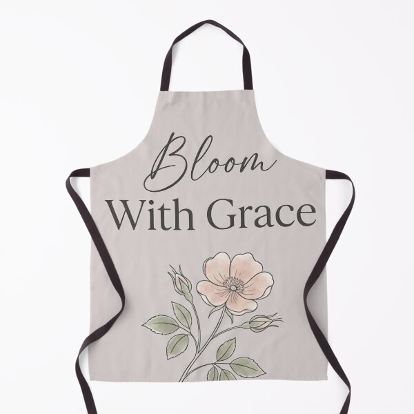 Item preview, Bloom With Grace Minimalist Botanical Quote Art designed and sold by NuYaArt.