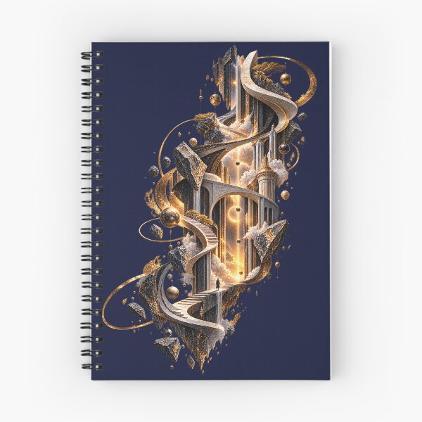 Item preview, Amber Descent Floating City Cosmic Architecture Sci-Fi Art designed and sold by CSterling11.