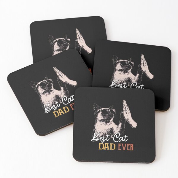 Item preview, Best Cat Dad Ever High Five Funny Siamese Cat designed and sold by OlyvieArt.