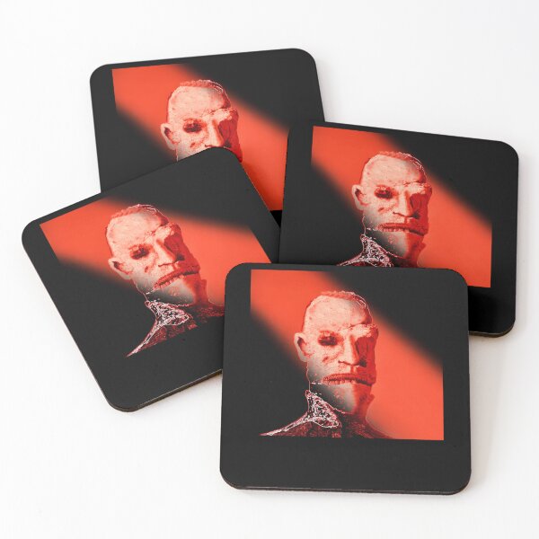 Item preview, Grungy Distorted Human Head Silhouette Illuminated By Bright Red Light designed and sold by IZZO CREATIVE STUDIO.