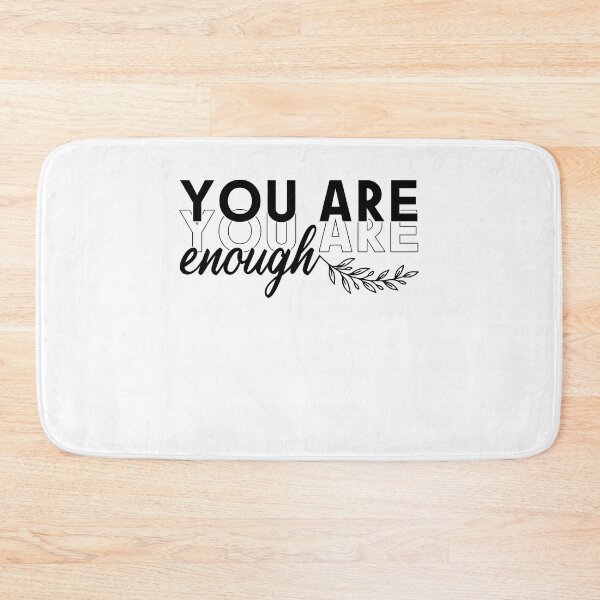 Item preview, You Are Enough Yellow World Mental Health Day designed and sold by ShirTomDesigns.