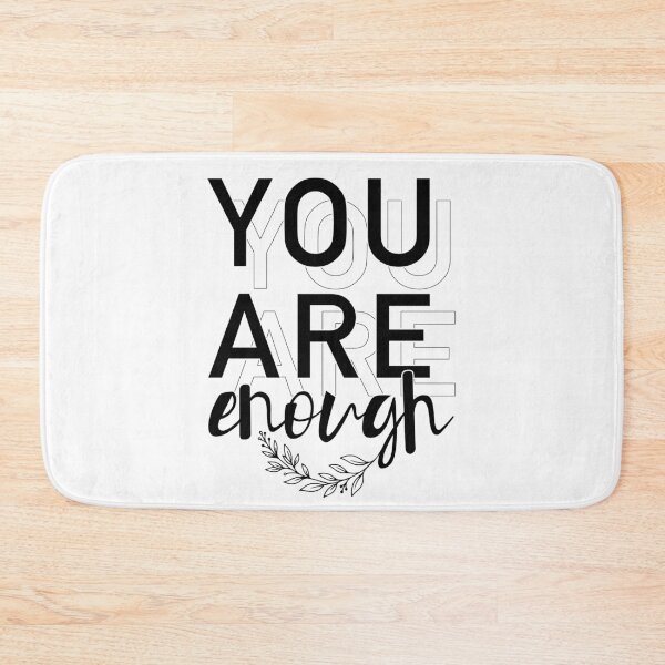 Item preview, World Mental Health You Are Enough Yellow designed and sold by ShirTomDesigns.