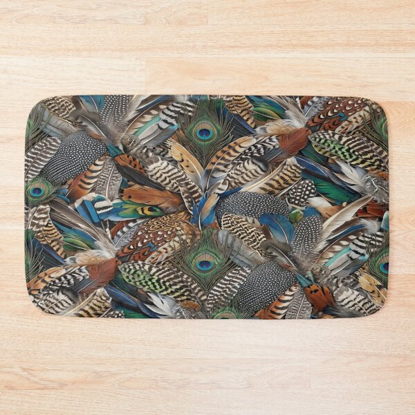 Item preview, A seamless interlocking natural feathers pattern. designed and sold by Solomon-Ent-144.
