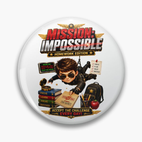 Item preview, Mission Impossible Homework Edition School Ready designed and sold by KLERIKSTORE.
