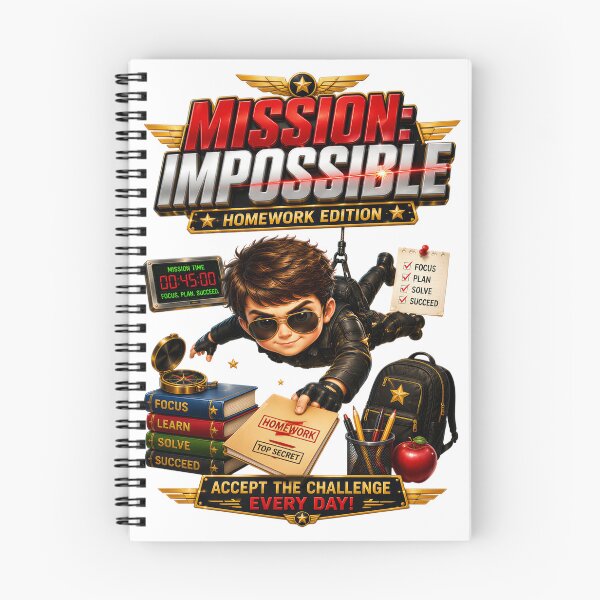 Item preview, Mission Impossible Homework Edition School Ready designed and sold by KLERIKSTORE.