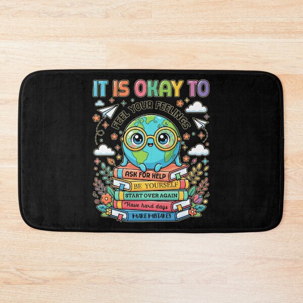 Item preview, Yellow It Is Okay World Mental Health Day designed and sold by ShirTomDesigns.