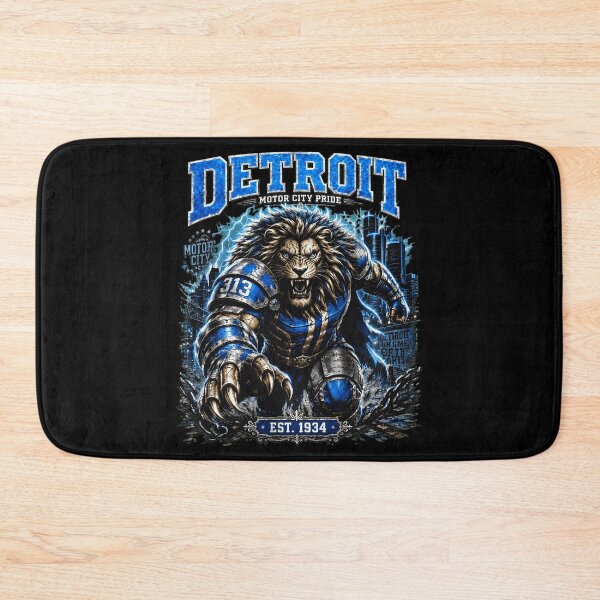 Item preview, Detroit Lion Motor City Pride Warrior Graphic designed and sold by RoyParks37914.
