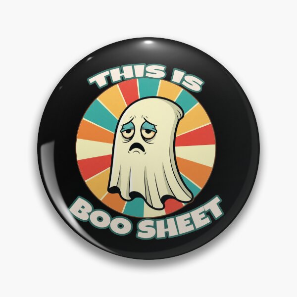 Item preview, This Is Boo Sheet – Funny Retro Ghost Halloween Design designed and sold by Artishal.