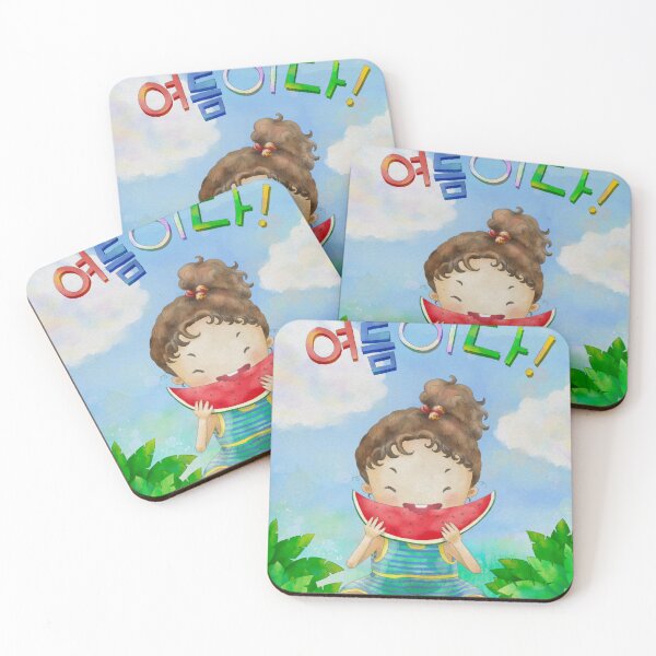 Item preview, Joyful Girl Eating Watermelon in Summer designed and sold by tammist.