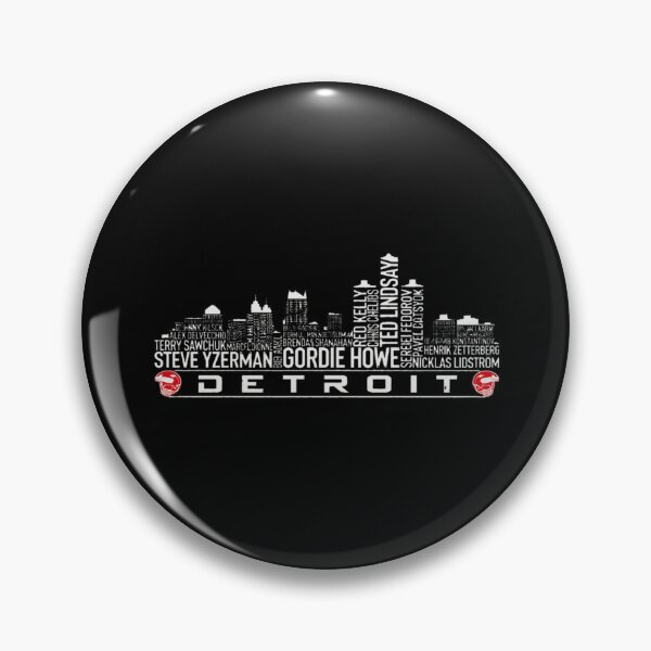Item preview, Detroit Hockey Legends Skyline Player Names Graphic designed and sold by LisaCline82014.