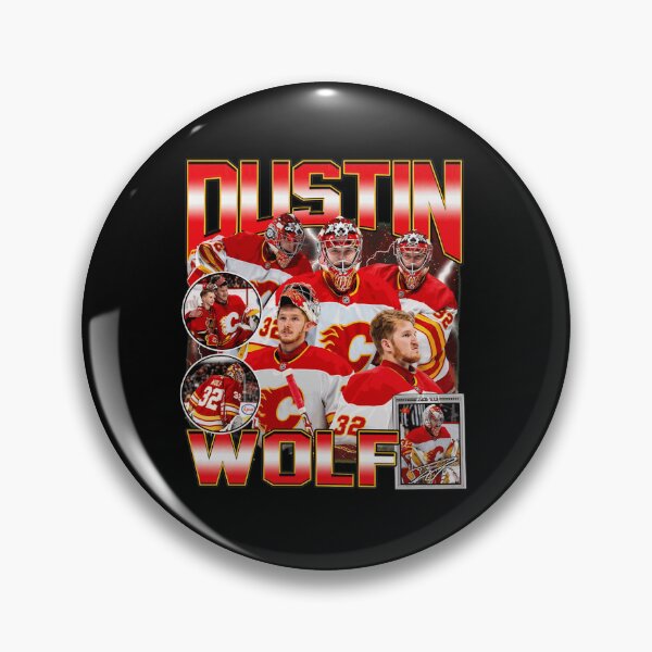 Item preview, Dustin Wolf Retro Hockey Player Fan Graphic designed and sold by BethTaylo71272.