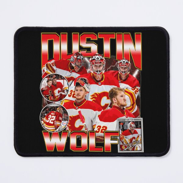 Item preview, Dustin Wolf Retro Hockey Player Fan Graphic designed and sold by BethTaylo71272.