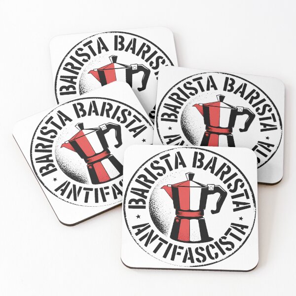 Artikelvorschau, Barista Barista Antifascista - Linker Antifaschismus Merch entworfen und verkauft von LoFizzy.