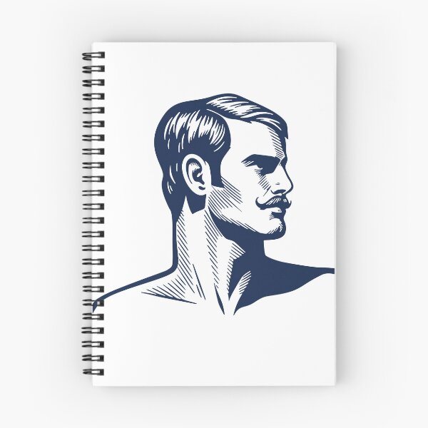 Item preview, Classic Handsome – Bold Minimalist Linocut Portrait designed and sold by gayishdesign.