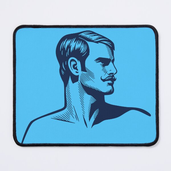 Item preview, Classic Handsome – Bold Minimalist Linocut Portrait designed and sold by gayishdesign.