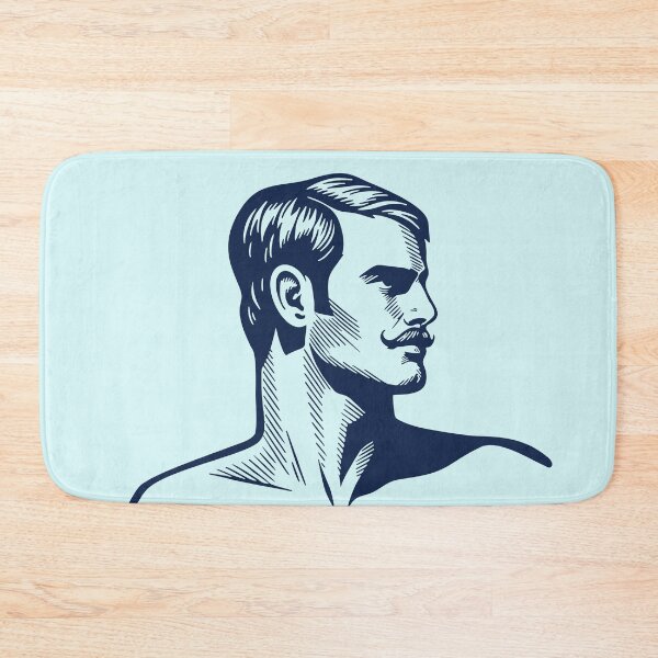 Item preview, Classic Handsome – Bold Minimalist Linocut Portrait designed and sold by gayishdesign.
