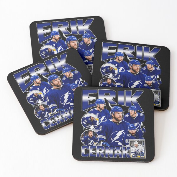 Item preview, Erik Cernak Retro Tampa Hockey Player Graphic designed and sold by MarkCampb78292.