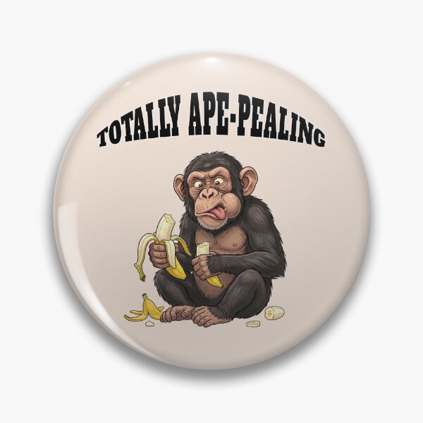 Item preview, Totally Ape Pealing Funny Chimpanzee Banana Pun designed and sold by capricedefille.