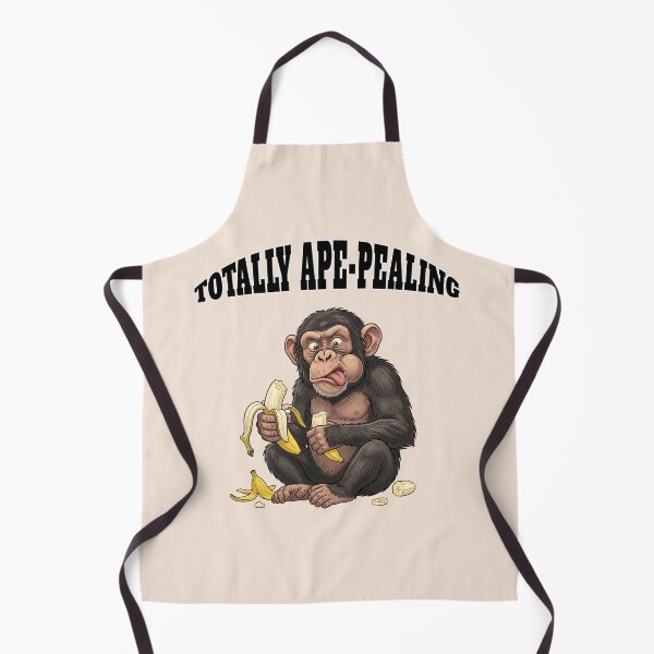 Item preview, Totally Ape Pealing Funny Chimpanzee Banana Pun designed and sold by capricedefille.
