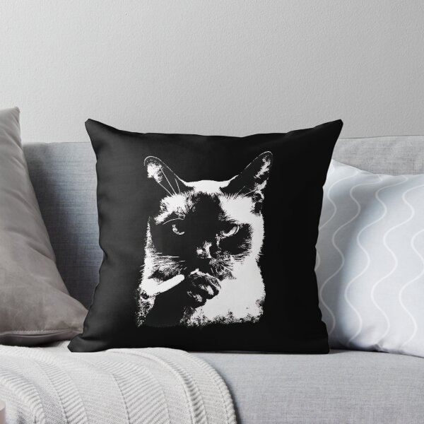Item preview, Edgy Cat Smoking Graphic Art designed and sold by OlyvieArt.