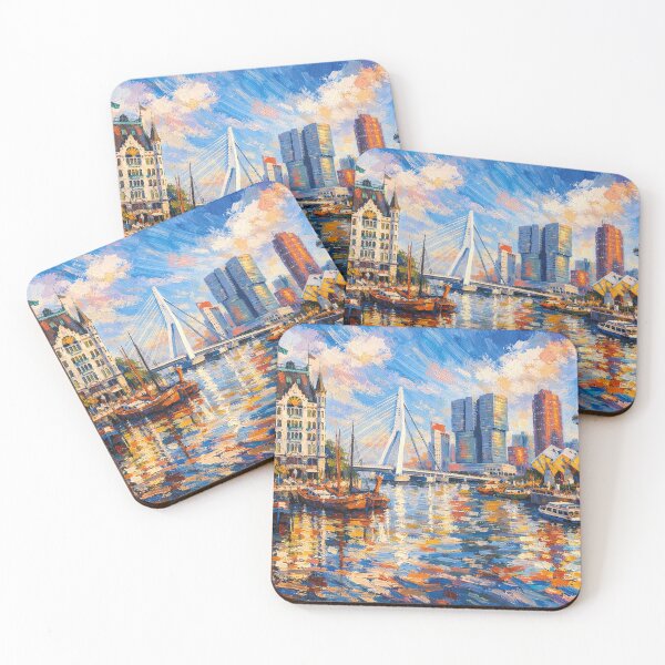 Item preview, A painting of Rotterdam, the Netherlands – A Beautiful city in Europe. designed and sold by GalleryKauffeld.