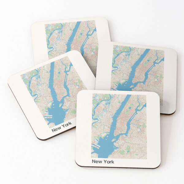 Item preview, New York Minimalistic Map Art designed and sold by MapsNerd.