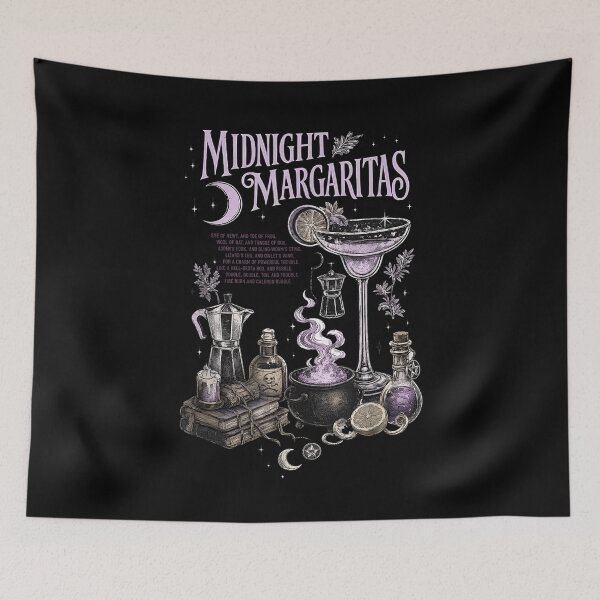 Item preview, Midnight Margaritas Halloween Practical Magic Witch Drinking designed and sold by leevekaArt.