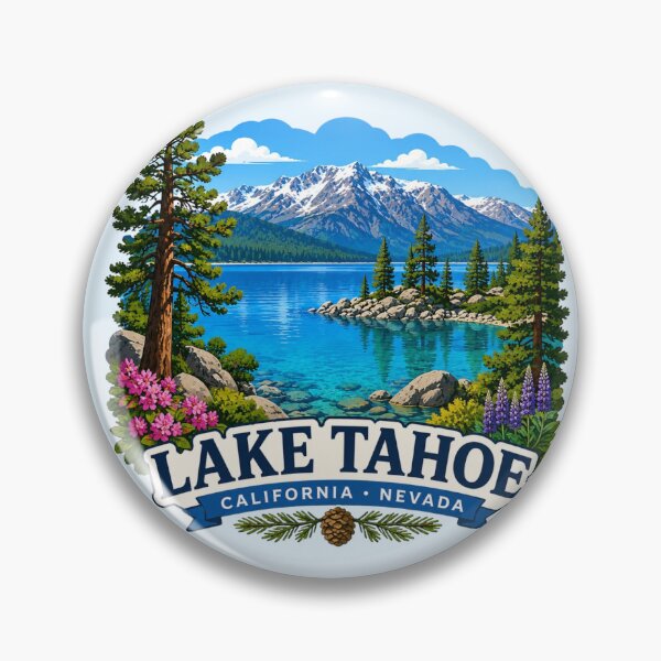 Item preview, Lake Tahoe, California Nevada Alpine Lake designed and sold by Myra365Art.