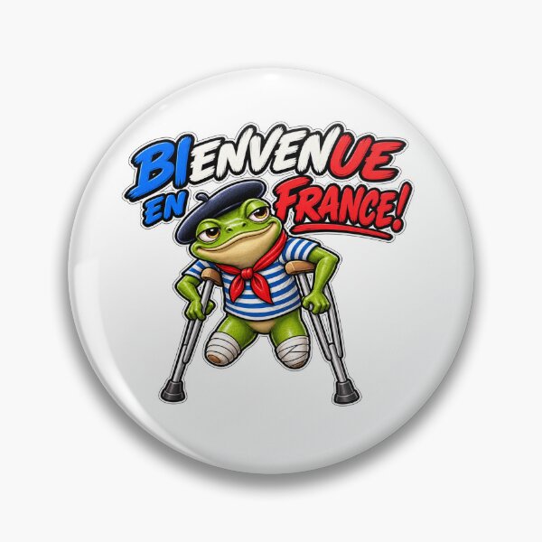 Item preview, Bienvenue en France Funny French Frog designed and sold by PRINTIONAL.