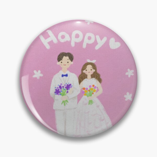 Item preview, Happy Bride and Groom Wedding Portrait designed and sold by tammist.